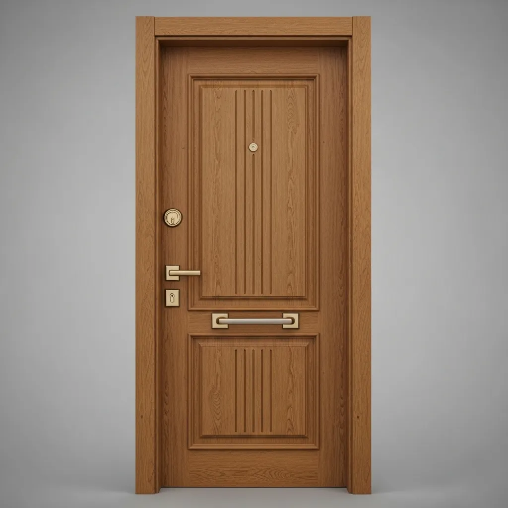Blindage simple porte bois Nice — renforcement de porte existante