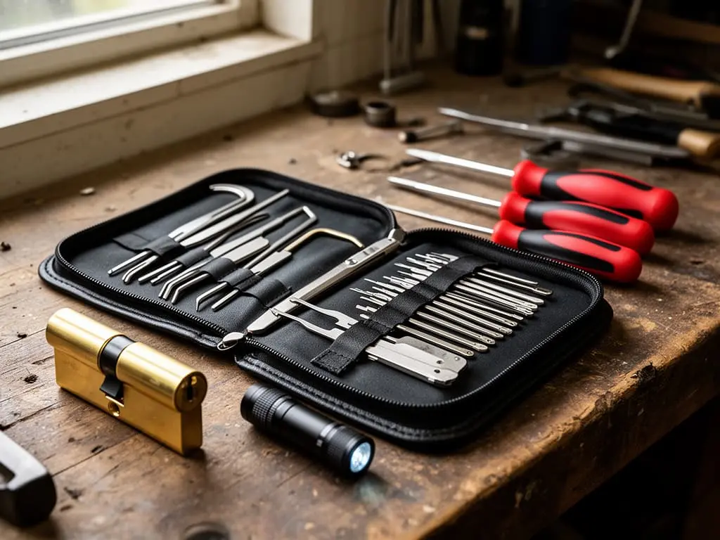 Outils professionnels pour ouverture de porte Nice par serrurier qualifié