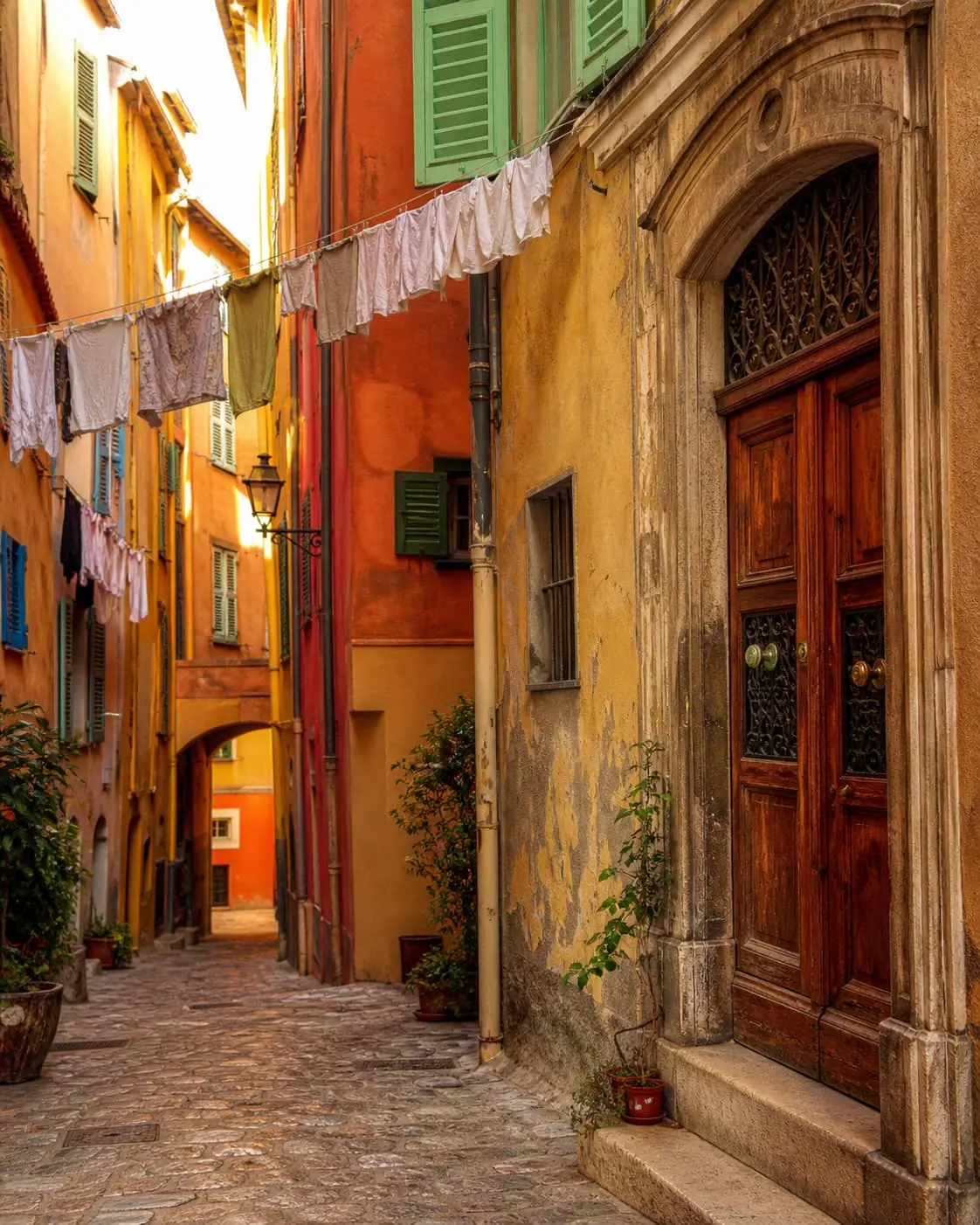 Serrurier Vieux Nice — ruelle historique avec porte ancienne